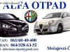 Alfa Romeo 147, 156, 159, giulietta, mito, brera, 166