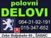 Peugeot DELOVI 106,205,206,305,306,309,405,406,605,Partner