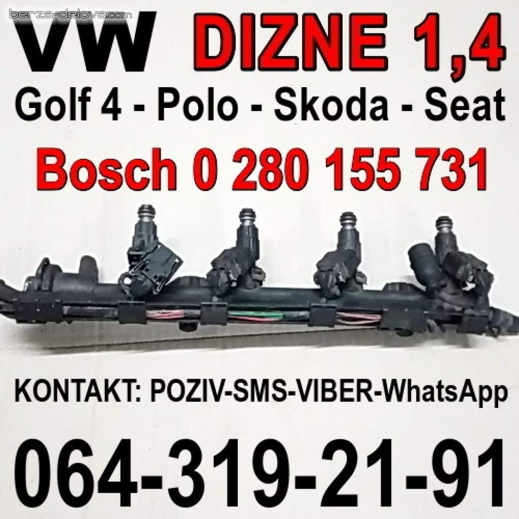 DIZNE 1, 4 VW Golf 4 Polo Skoda Seat ,  Bosch 0 280 155 731